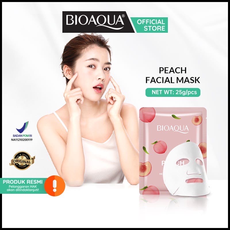 Jual BIOAQUA Essence Sheet Mask 25g | 10X Facial Sheet Mask 28ml ...