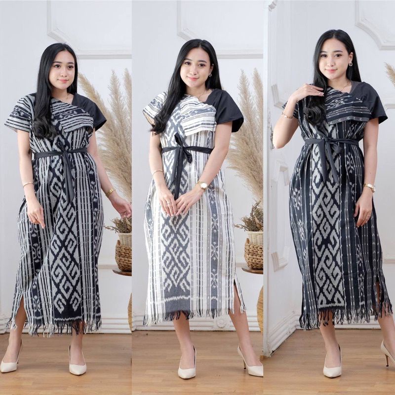 Jual READY STOCK Baju tenun Dress tenun Dress etnik baju tenun wanita Baju tenun asli Shopee Indonesia