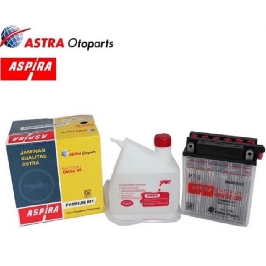 Jual Aki Motor Aspira Astra GM5Z-3B GM5Z3B Accu Aki Basah Motor Supra