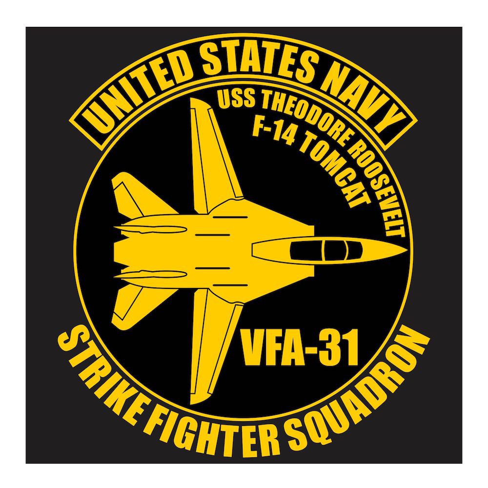 Jual US Navy F-14 Tomcat VFA-31 series 1 Cutting Sticker | Shopee Indonesia