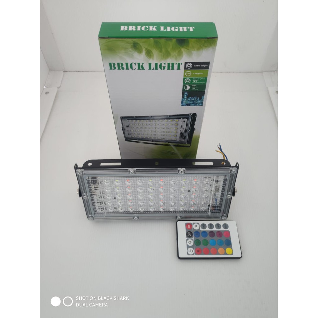 Jual Lampu Sorot Led Rgb Slim Flood Light Colour W Kap Sorot Ip