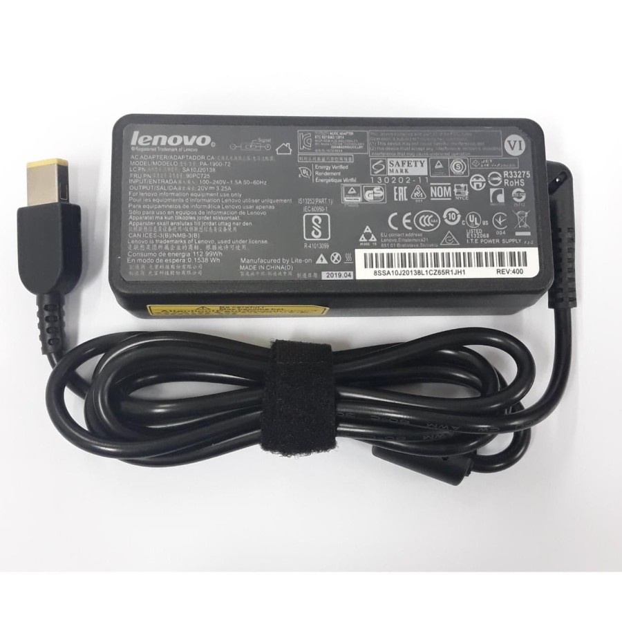 20V 3.25A 65W Laptop Charger For Lenovo YOGA 300-11IBR IdeaPad 300-15ISK  17ISK 11IBR