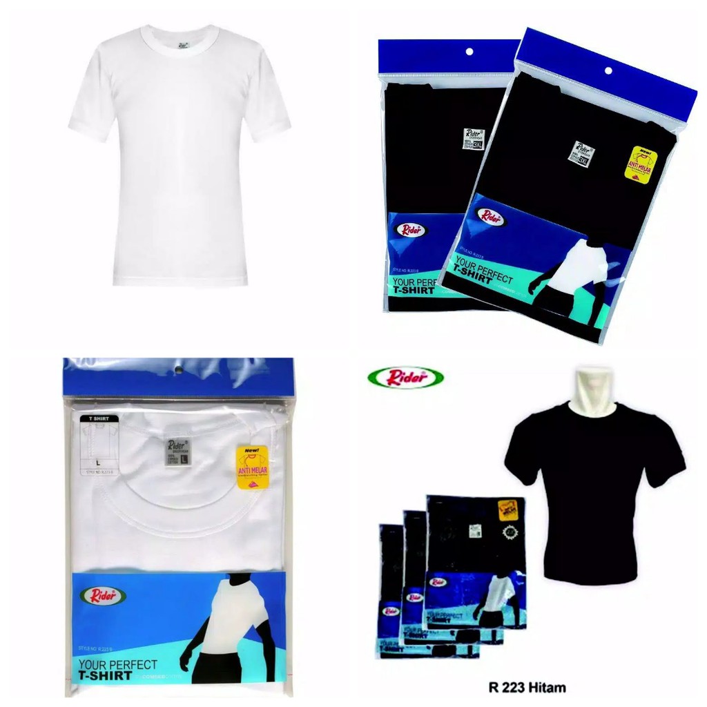 Jual Rider Kaos Dalam Oblong R223B Kerah O Neck | Shopee Indonesia