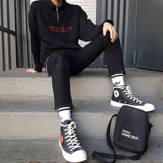 Outfit store sepatu converse