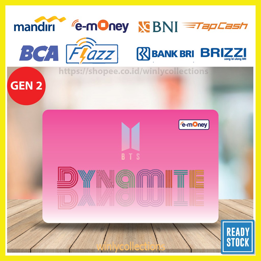 Jual Kartu E Money E Toll Bts Kpop Dynamite Album Single Emoney Mandiri Flazz Bca Gen Tapcash