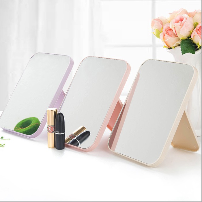 Jual Cermin Kaca Rias Make Up Kreatif Kaca Cermin Lipat Persegi Portable Beauty Mirror Cermin U 4240