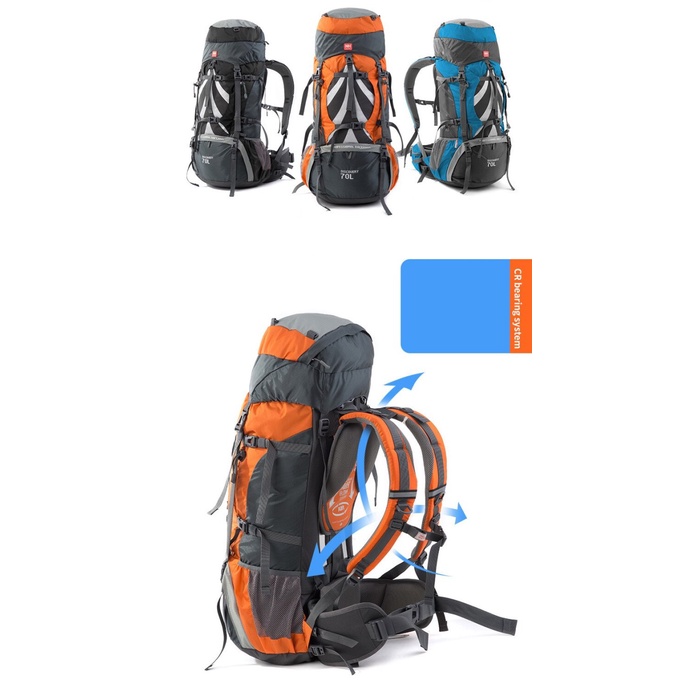 Jual Tas Carrier 70+5 L Naturehike Nh70B070-B Keril Backpack Gunung ...