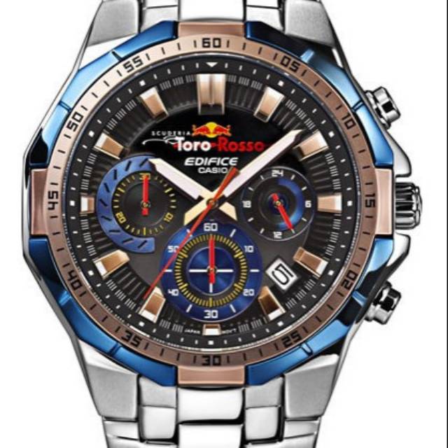 Jam Tangan Pria Casio Edifice EFR 554 Toro Rosso Ori incl box n manual book