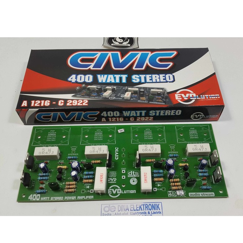 Jual KIT DRIVER POWER AMPLIFIER 2 X 400 WATT STEREO Shopee Indonesia