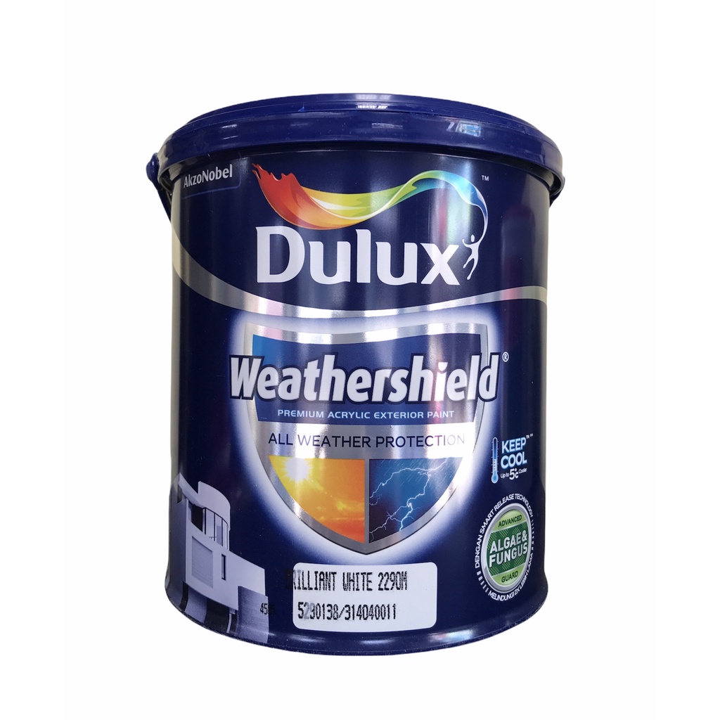 Jual Cat Tembok Premium Eksterior Dulux Weathershield 2 5 Liter