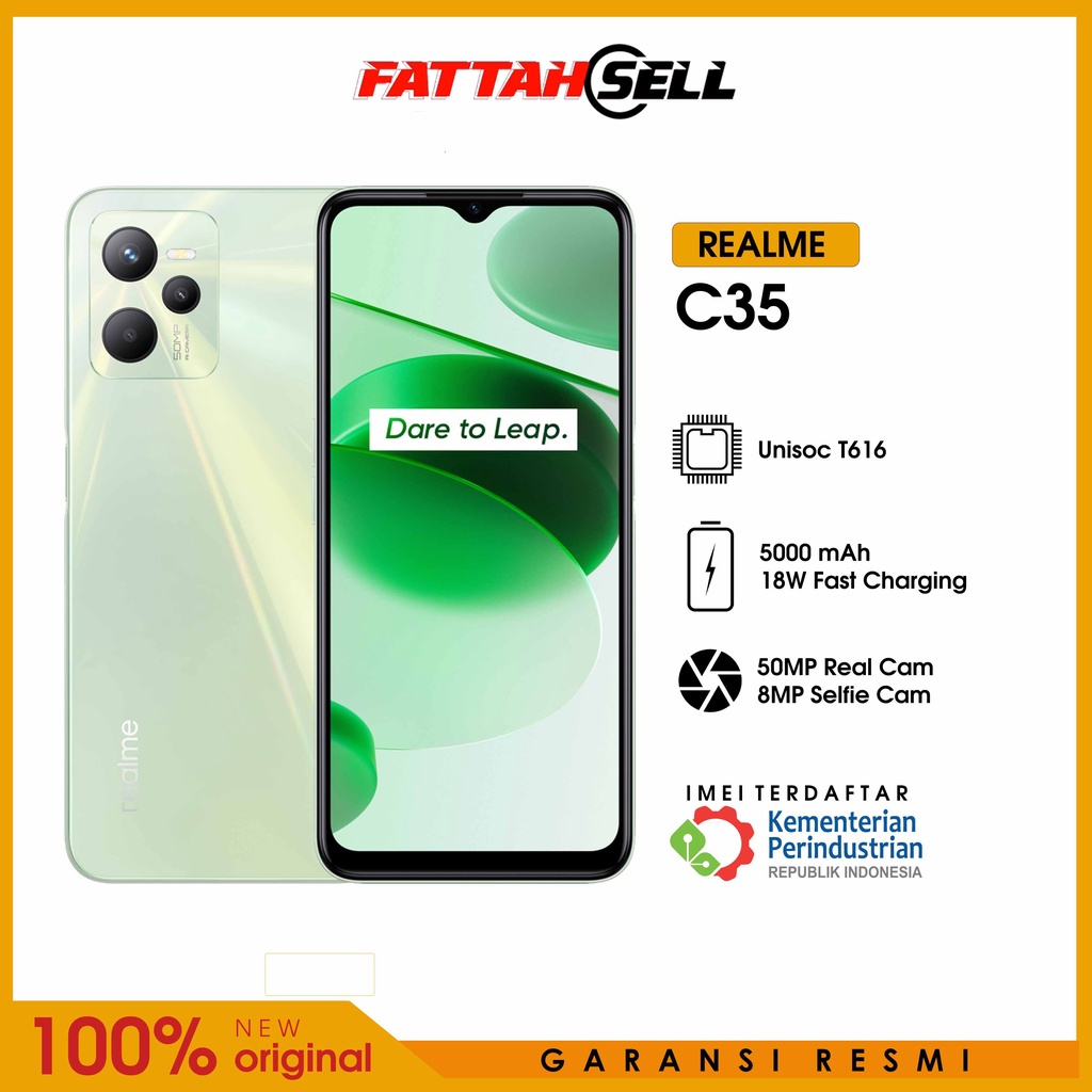 Jual REALME C35 4/64 GB - GARANSI RESMI | Shopee Indonesia