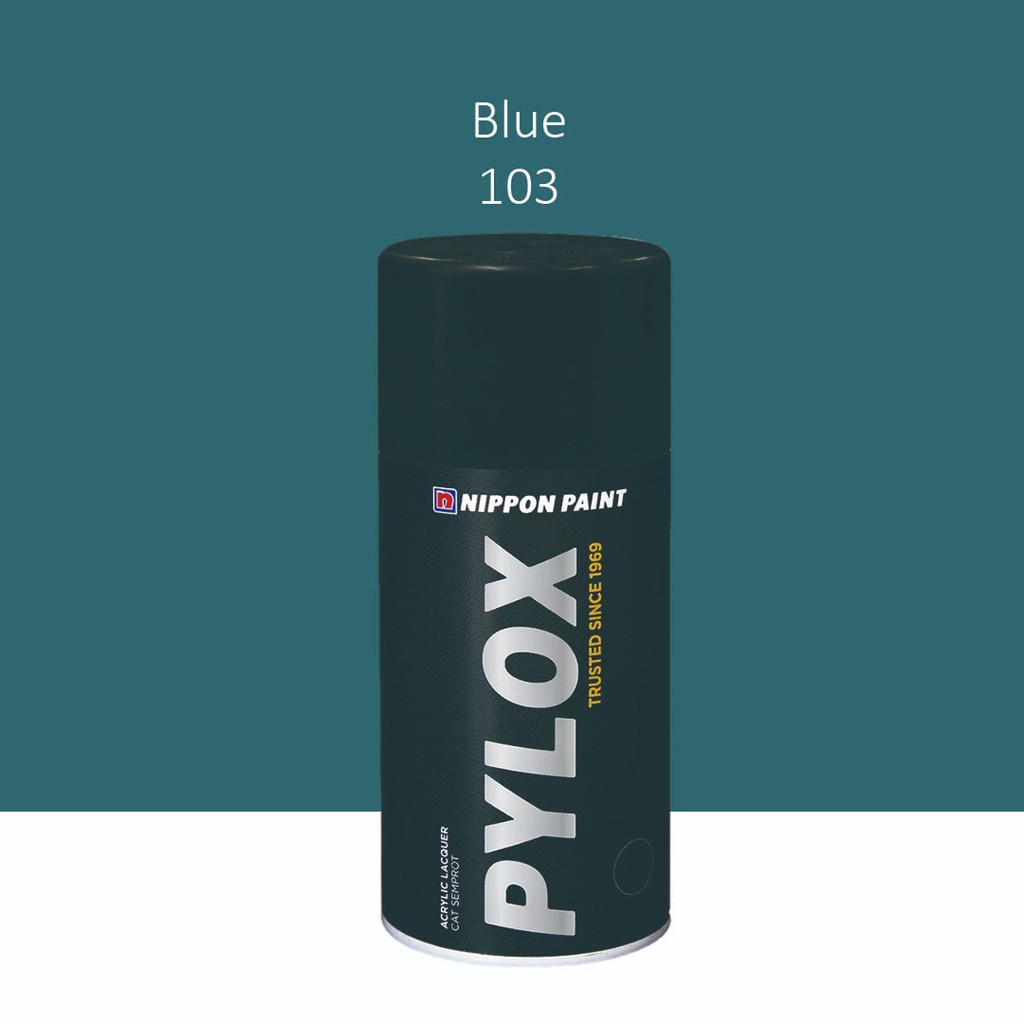 Jual Pylox (Cat Semprot) Nippon Paint Solid Colour Netto 300 cc – Blue ...