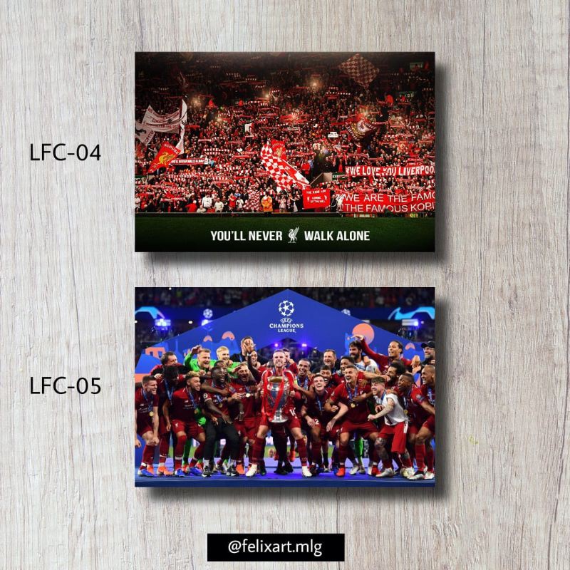 Jual Poster Kayu 3D Hiasan Dinding Aesthetic Bola Liverpool FC LFC 04 ...