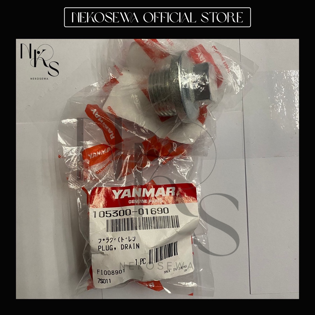 Jual YANMAR DRAIN PLUG 105300-01690 TF-55/75/85/155 10530001690 ...