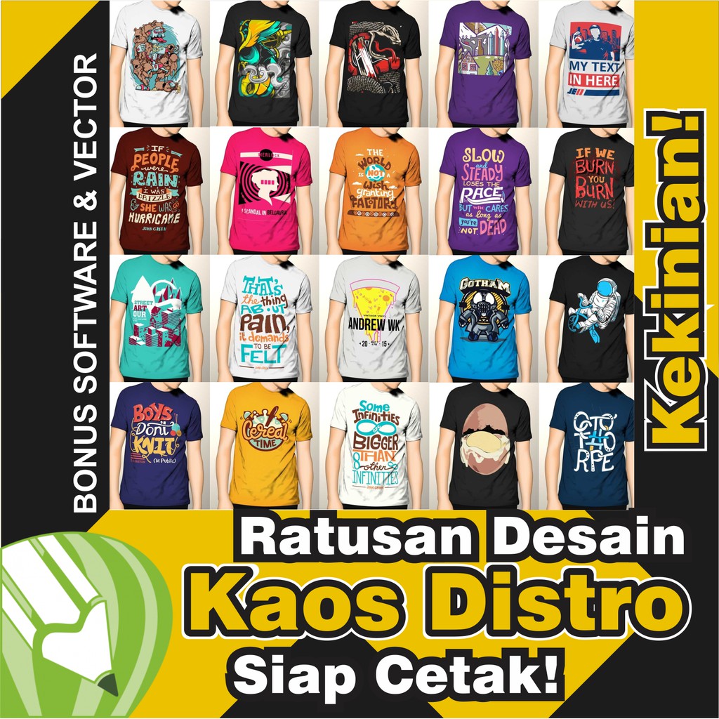 Jual File desain Kaos distro kekinian | Shopee Indonesia
