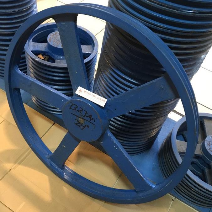 Jual PULI BESI JARI B2 x 8 inch PULLY PULLEY POLLY POLI 2 JALUR ...