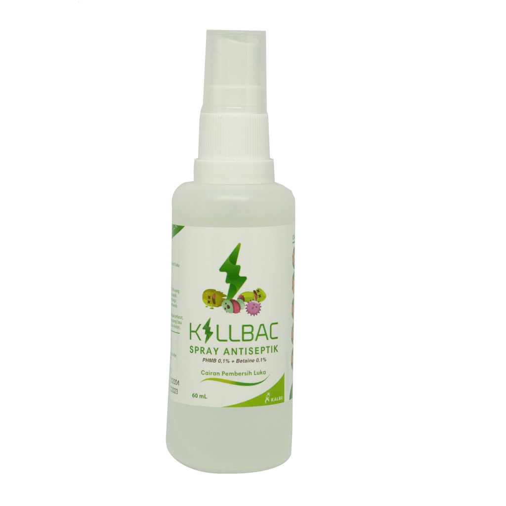 Jual Killbac Wound Irrigation 350 ML / Killbac Spray Aantiseptik 60 ML ...