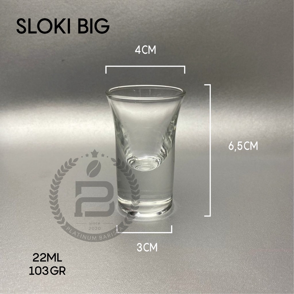 Jual Sloki Glass Gelas Kaca Kecil One Shot Glass Minum Vodka Soju Cantik Lucu Mini Shopee 3283