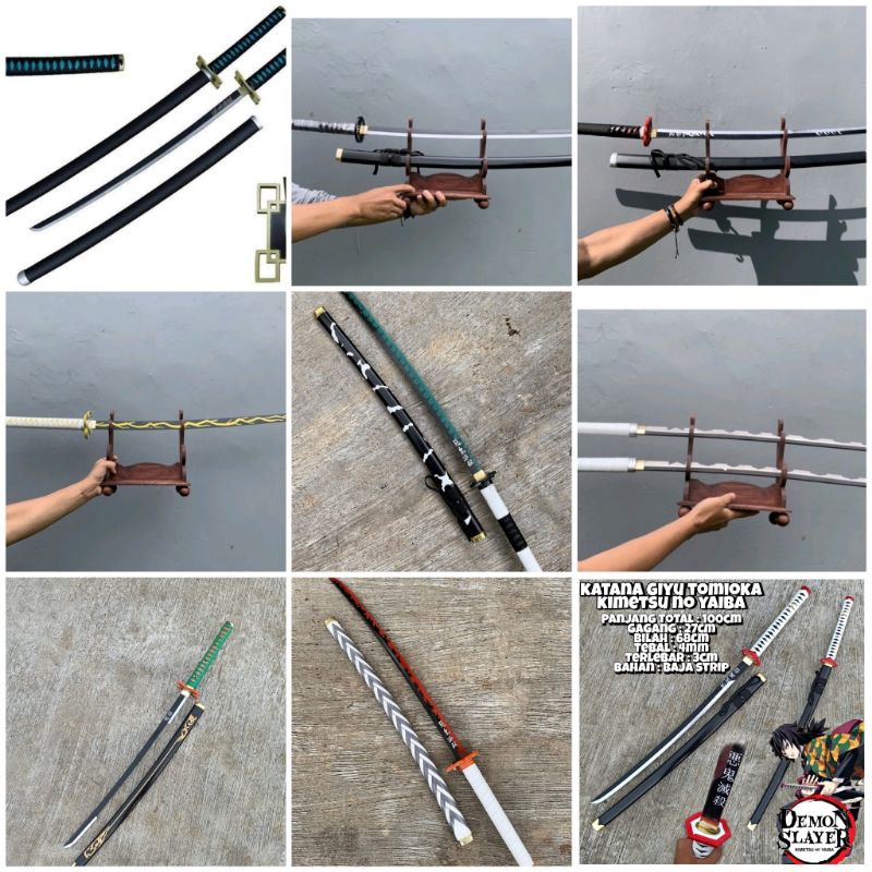 Jual Katana Nichirin Anime Kimetsu No Yaiba Demons Slayer ( BERBONUS