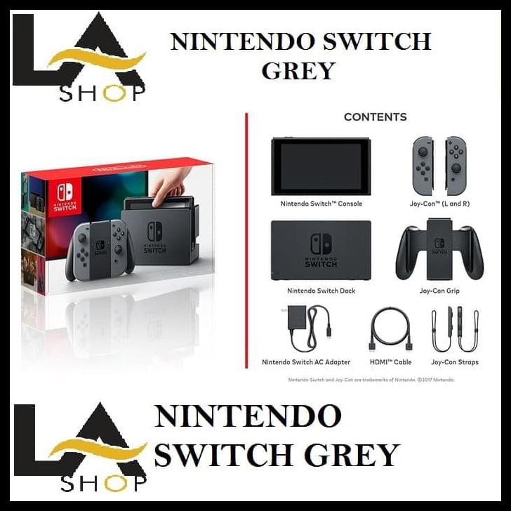 Jual NINTENDO SWITCH ( COLOR GREY ) TERJAMIN | Shopee Indonesia