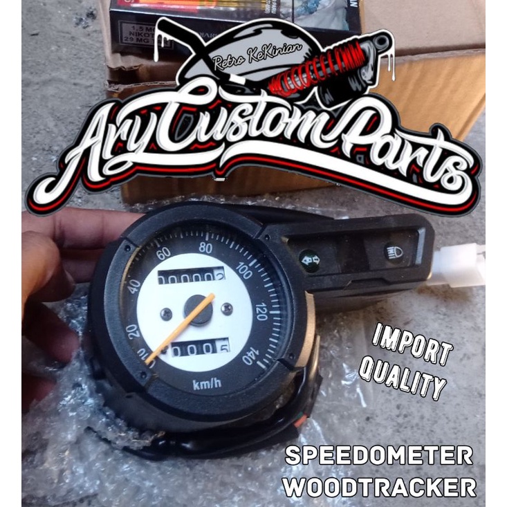 Jual speedometer model woodtracker cocok custom cb gl pro gl max ...