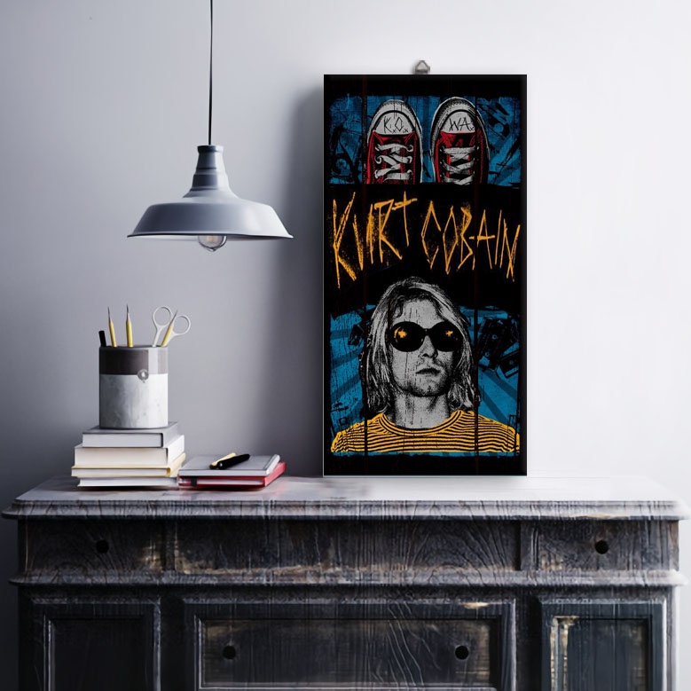 Jual Poster Nirvana Kurt Cobain Dekorasi Dinding Kamar Band Nirvana ...