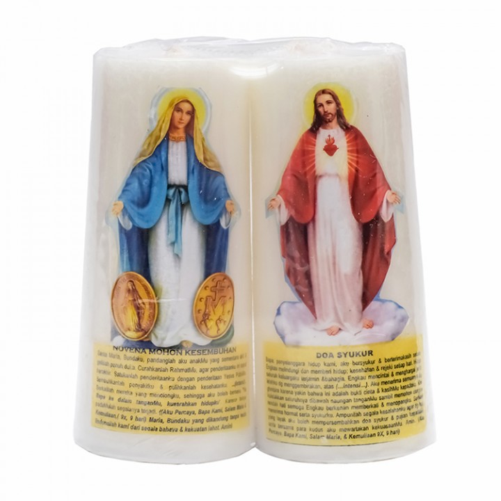 Lilin Rohani Gambar Doa Permohonan Isi 2 (Uk. 13 x 6cm) 3
