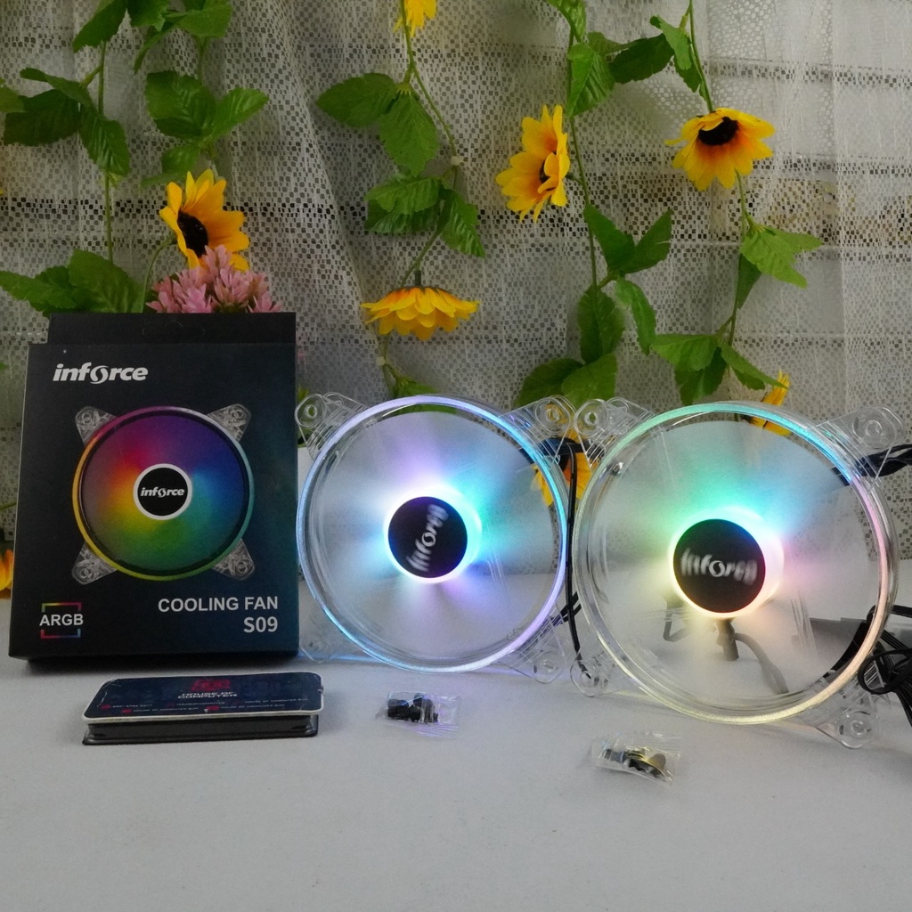 Jual FAN CASING INFORCE 12CM S09 ARGB CASE CONTROL MB SYNC COLOUR ...