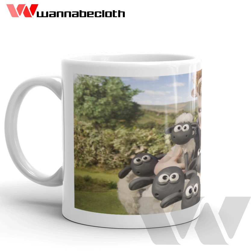 Jual Mug Shaun The Sheep Gelas Kado Hadiah Souvenir Shaun The Sheep Mug