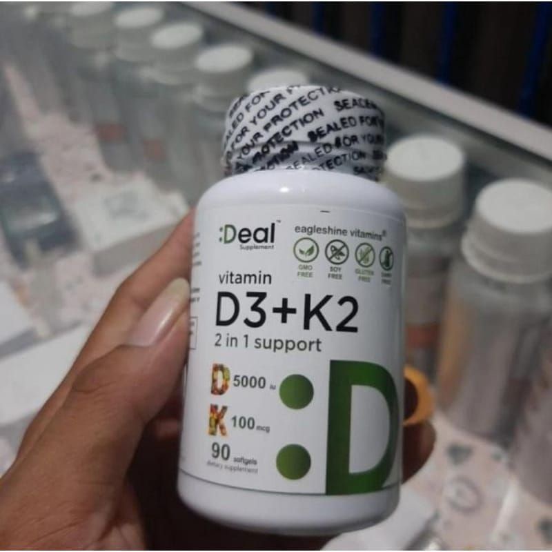 Jual TERLARIS VITAMIN D3 Deal multi k2_vitamin D3 5000iu 2 in 1