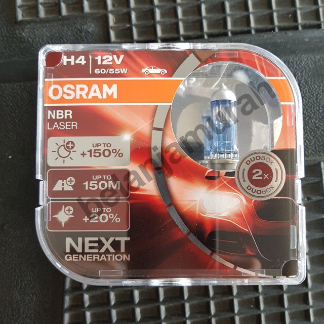 Combo 2 Bóng Đèn Halogen Tăng Sáng 150% OSRAM Night Breaker Laser HB3 12v 60w Nhap Khau Chinh Hang I704992423