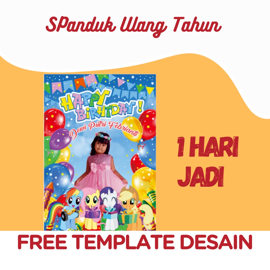 Jual Banner Spanduk Ulang Tahun Murah Free Design Finishing Shopee