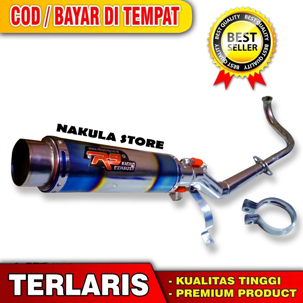Jual KNALPOT RACING R9 ALL MATIC MIO . MATIC VARIO. MATIC BEAT. MATIC ...