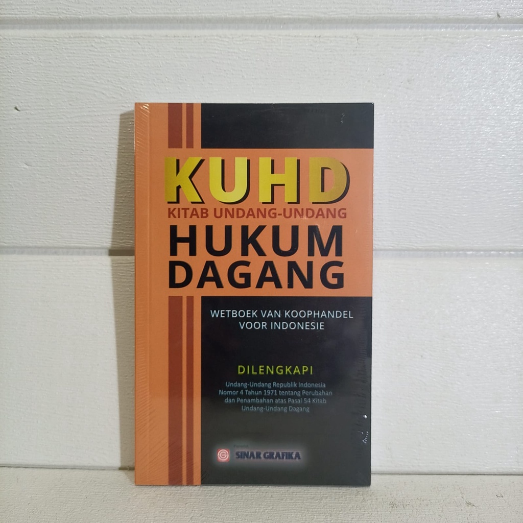 Jual Buku Kitab Undang Undang Hukum Dagang Sinar Grafika Shopee