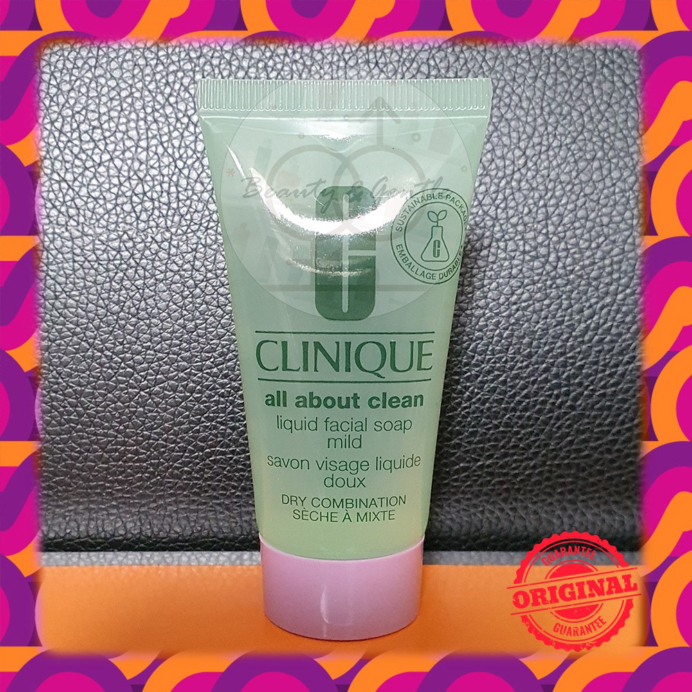 PROMO Clinique All About Clean Liquid Facial Soap Mild 30ml