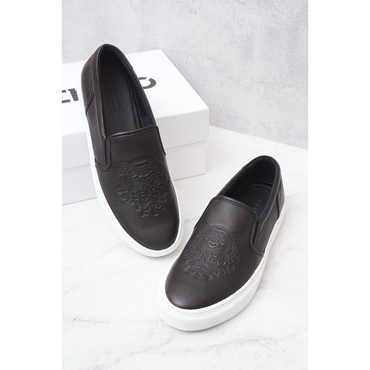 Kenzo leather hot sale slip on