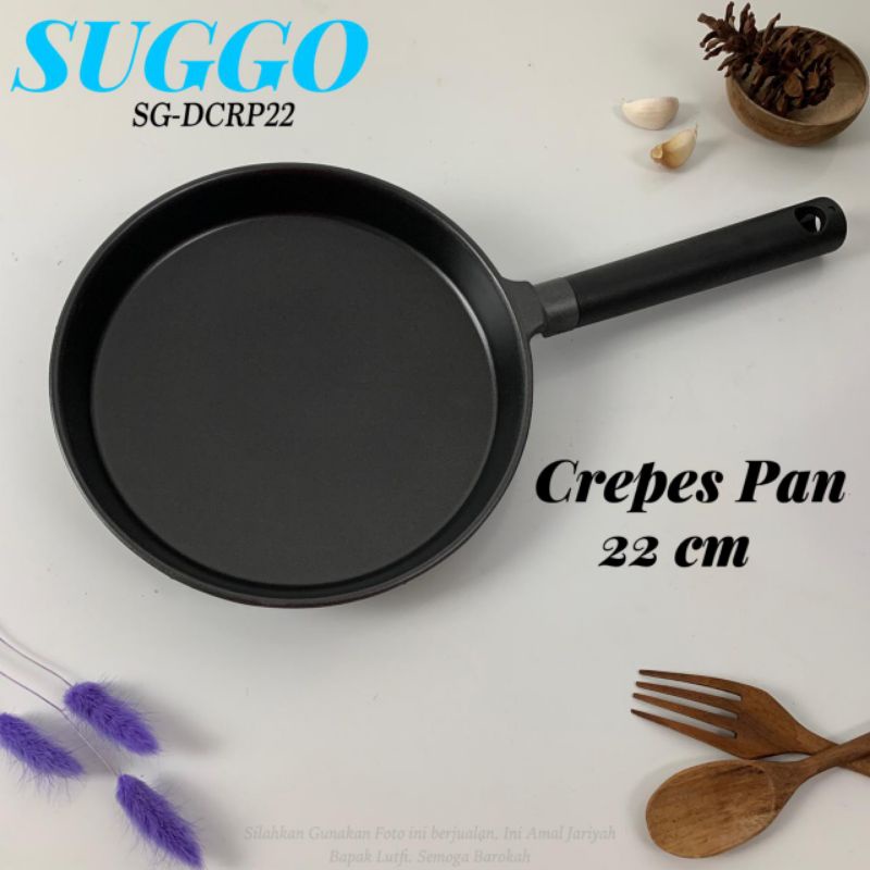 Jual wajan kwalik cetakan kulit risol suggo crepes pan 22cm | Shopee ...