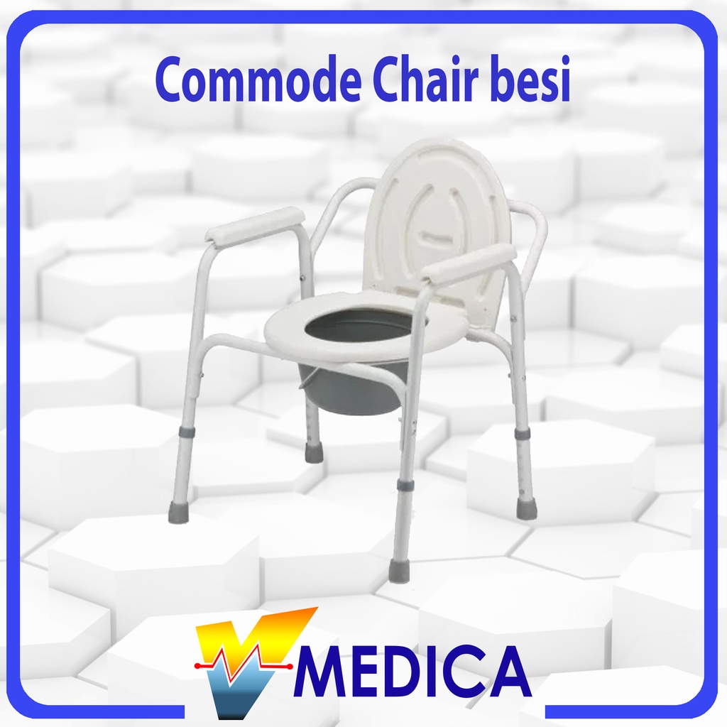 Jual Reguler Commode Chair Besi Kursi Bab Untuk Manula Shopee