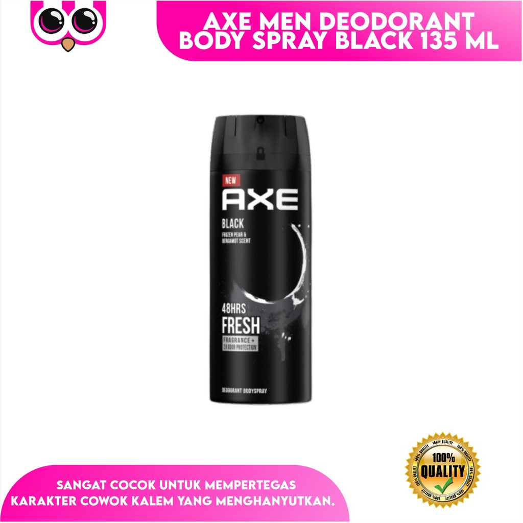 Jual BLACK 135 ML AXE MEN DEODORANT BODY SPRAY BLACK 135 ML