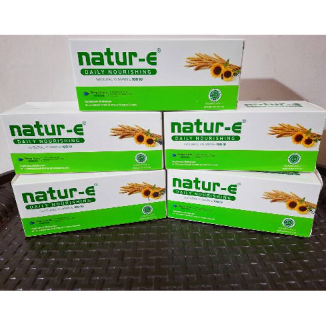 Jual NATUR E 100 IU BOX Isi 16 & 32 Kapsul NaturE Hijau Vitamin Kulit