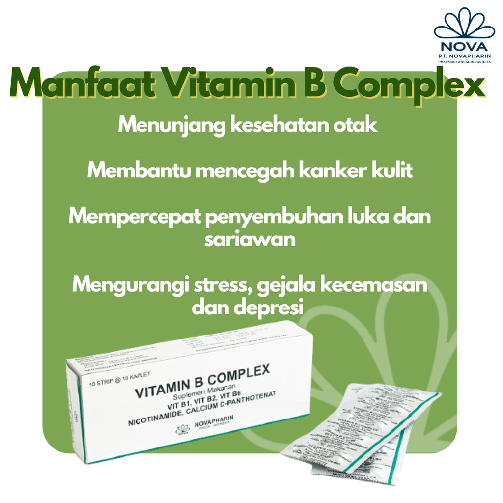 Jual VITAMIN B COMPLEX / NOVAPHARIN | Shopee Indonesia