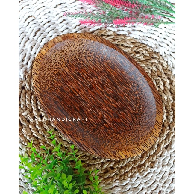 Jual ARENHANDICRAFT Cobek kayu aren oval 23cm | Shopee Indonesia