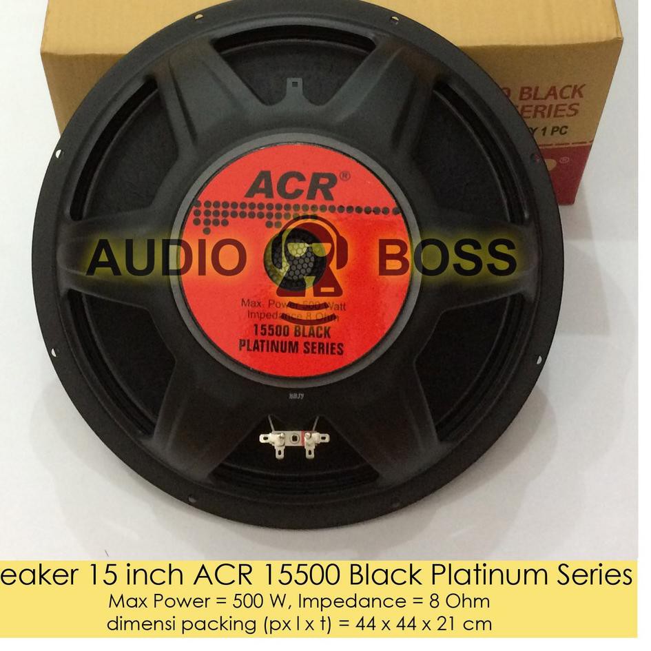 Speaker ACR 15 Inch 15500 Black Platinum Series Speaker 15500 ACR 15500 Hitam Platinum