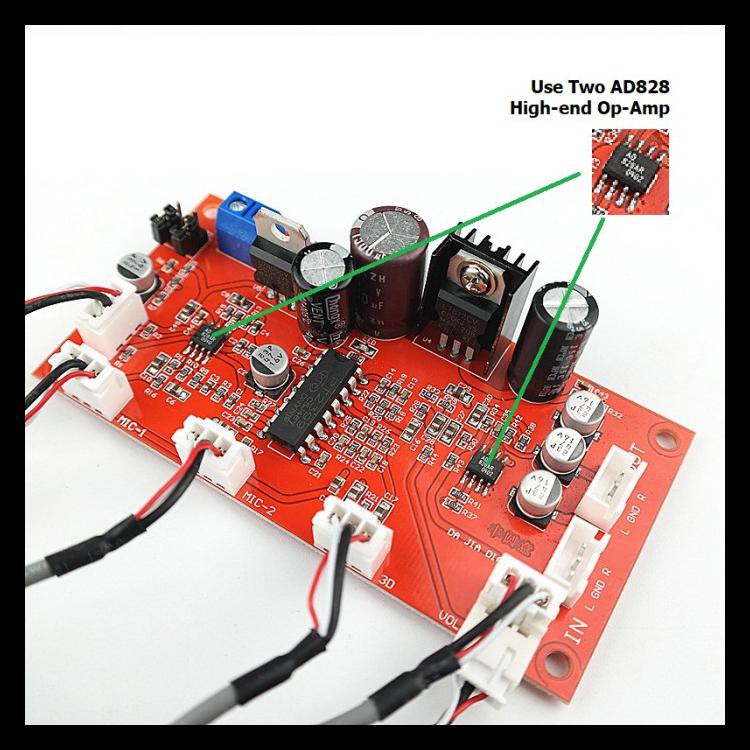 Jual Stereo Hifi Karaoke Mixer Duet Pre Amplifier Microphone Echo Preamp Potensio Board