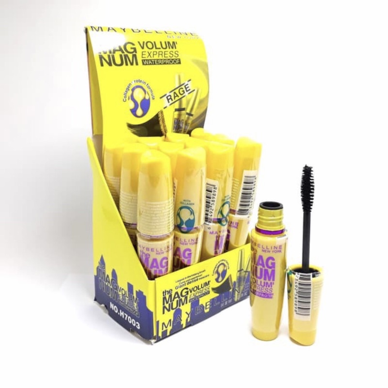 Jual MASCARA MAYBELLINE MAGNUM KUNING / MASKARA MAYBELINE MAGNUM VOLUM