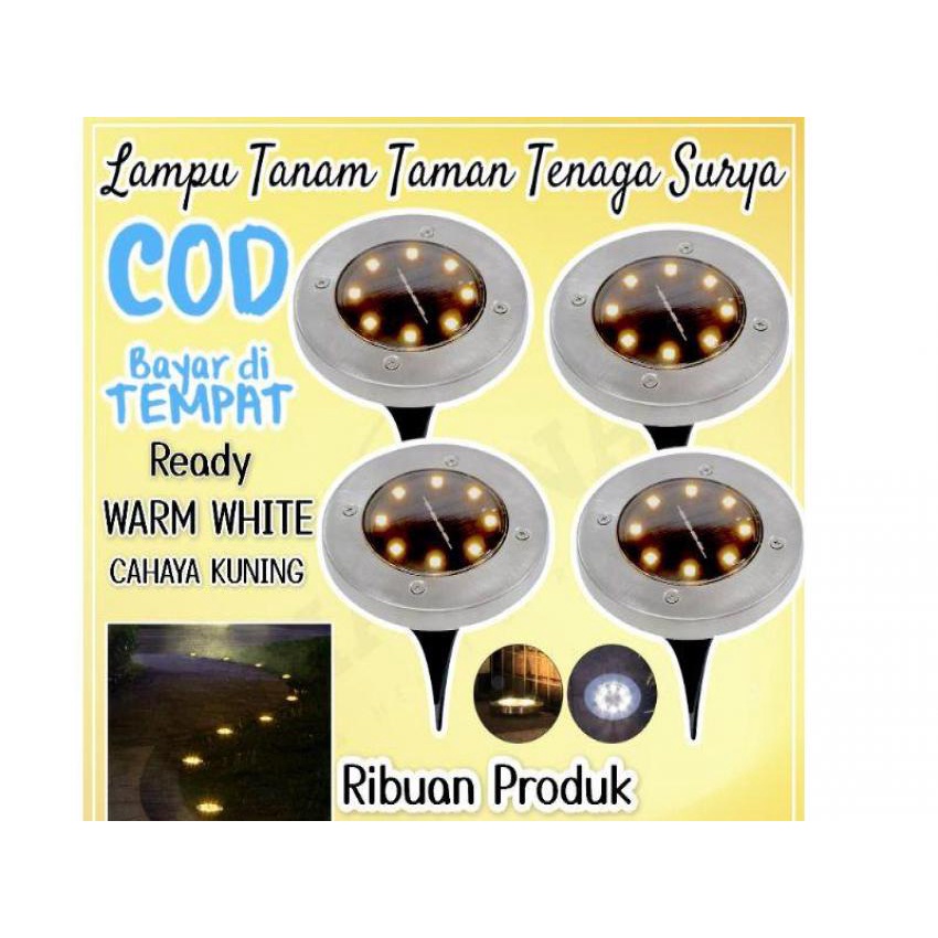 Jual Lampu Tanam Taman Solar Tenaga Surya Outdoor 8 Led Waterproof Shopee Indonesia 