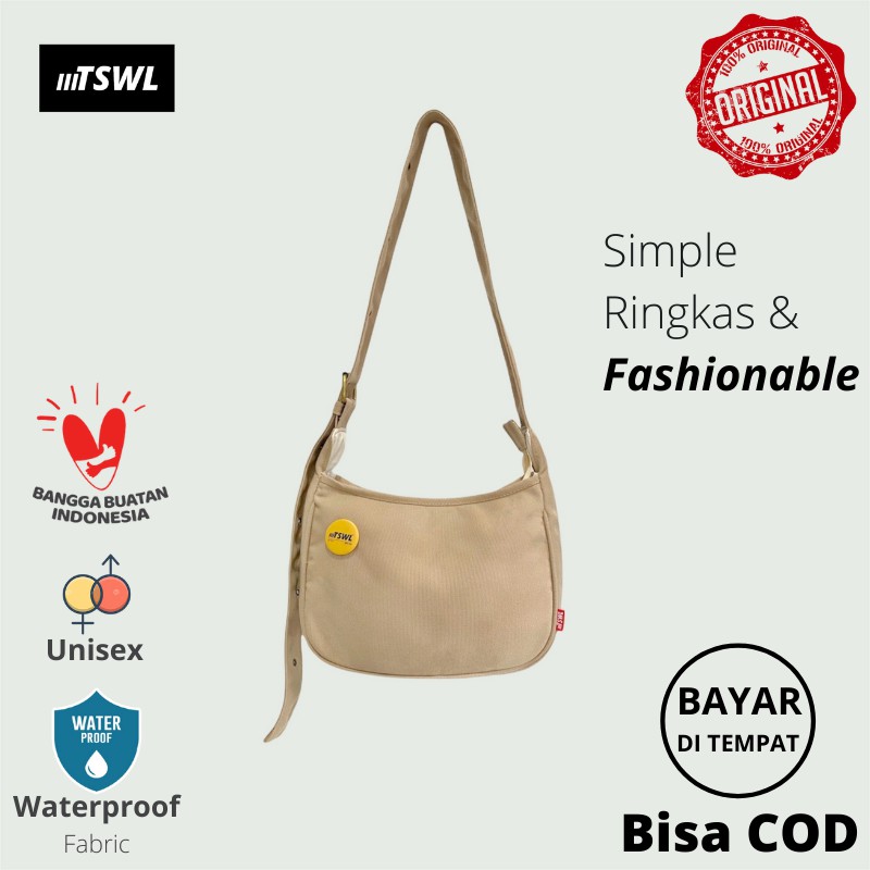 Sling Bag Waist Bag Tas Bahu Tas Selempang Pria VENOM MONOCHROME #fyp