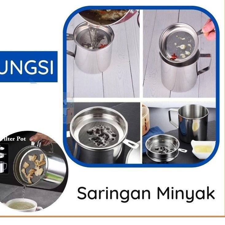 Jual Penjualan Pilihan Op12 Oil Pot Gelas Saringan Minyak Tutup 12 Liter Shopee Indonesia 1471