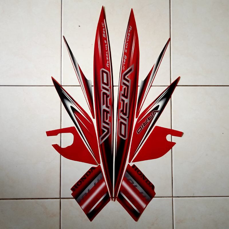 Jual stiker motor vario cw 110 2008 merah | Shopee Indonesia