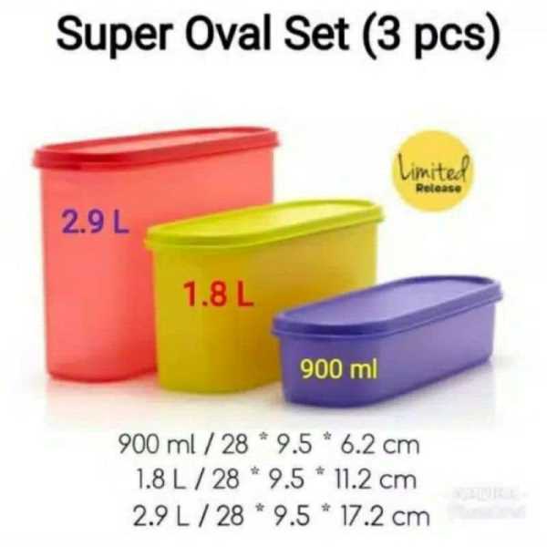 Jual Super Oval Tupperware Original | Shopee Indonesia